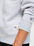 Selected COUPE DÉCONTRACTÉE - SWEAT-SHIRT, Light Grey Melange, highres - 16075124_LightGreyMelange_006.jpg