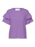 Selected ØKOLOGISK BOMULD FLÆSE T-SHIRT, African Violet, highres - 16079837_AfricanViolet_001.jpg