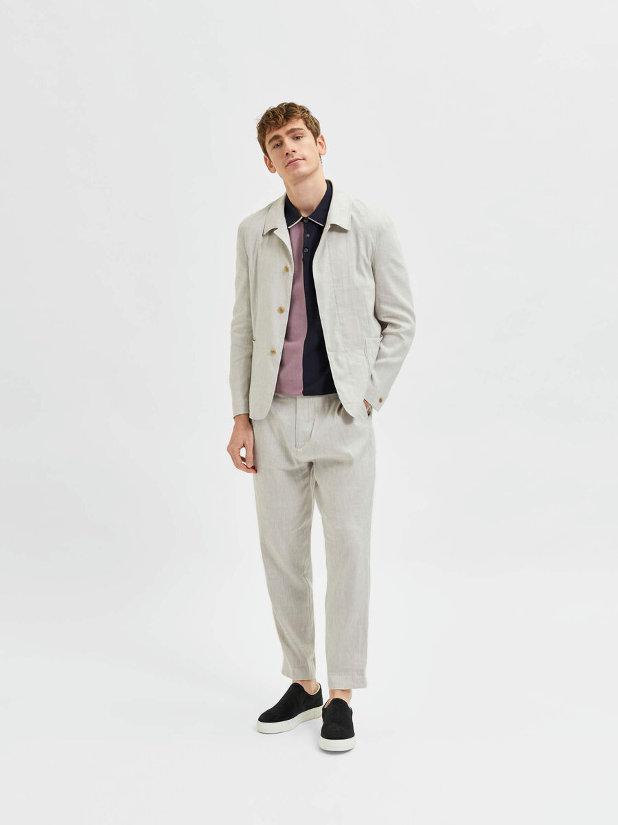Selected LOOSE FIT TAPERED TROUSERS, Sand, highres - 16084617_Sand_005.jpg