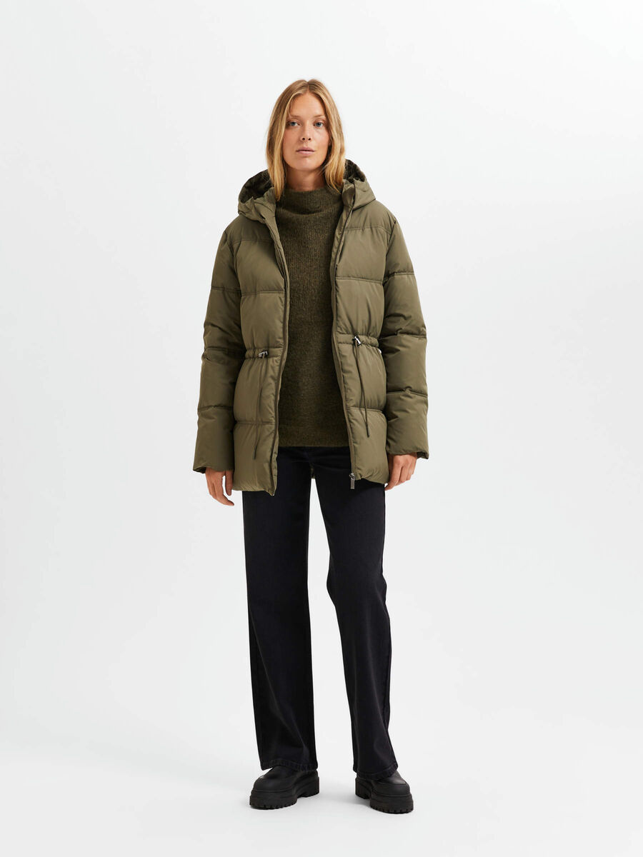 Selected HOODED RE:DOWN® PUFFER JACKET, Ivy Green, highres - 16087554_IvyGreen_005.jpg