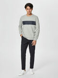 Selected RAS DU COU - SWEAT-SHIRT, Light Grey Melange, highres - 16062851_LightGreyMelange_005.jpg