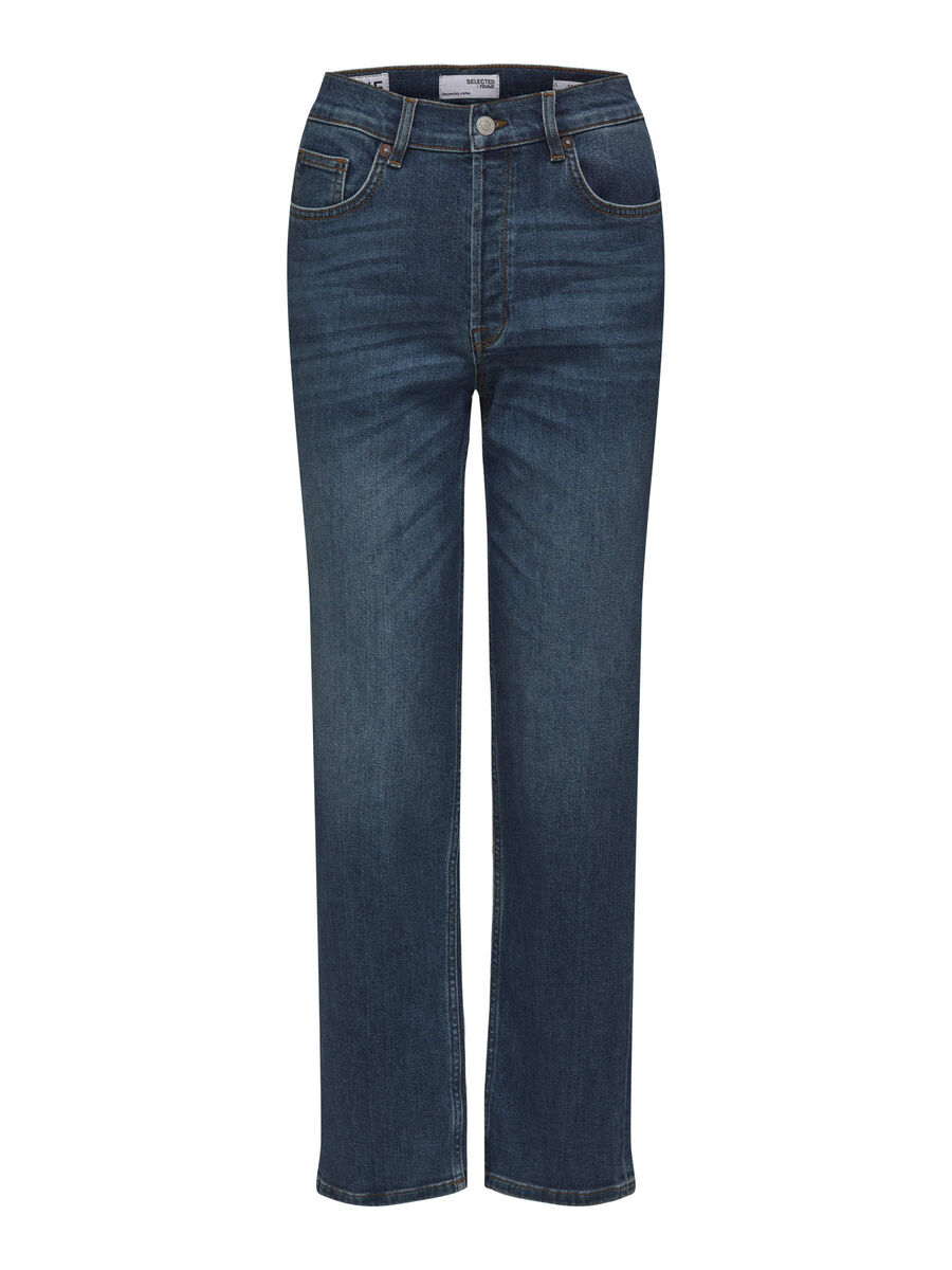 Selected STRAIGHT FIT JEANS, Dark Blue Denim, highres - 16084144_DarkBlueDenim_001.jpg