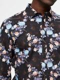 Selected SLIM FIT FLORAL PRINT - SHIRT, Black, highres - 16075672_Black_790838_006.jpg