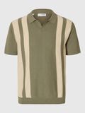 Selected MANCHES COURTES POLO EN MAILLE, Vetiver, highres - 16096197_Vetiver_1151789_001.jpg