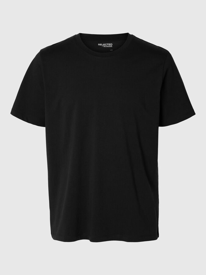REGULAR T-SHIRT | Schwarz | SELECTED HOMME®
