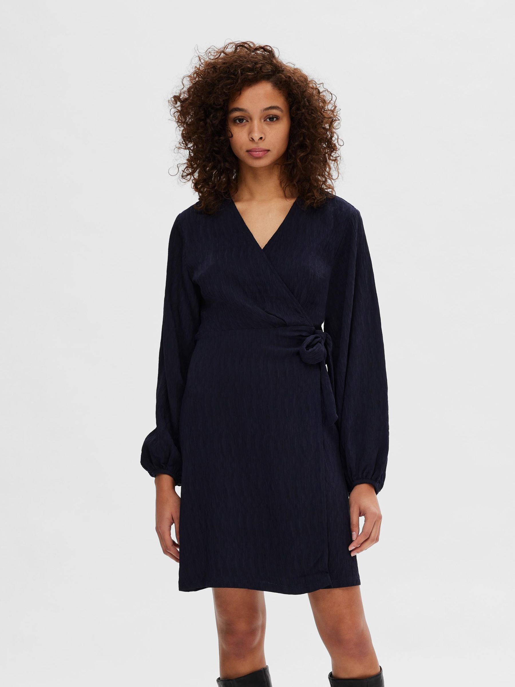 Selected femme wrap sale dress