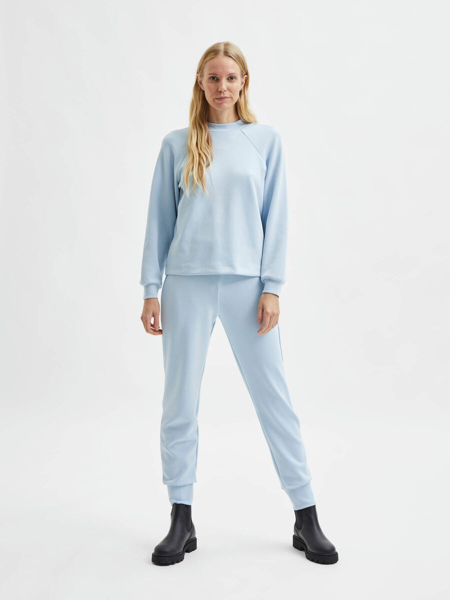 Selected LANGARM- SWEATSHIRT, Cashmere Blue, highres - 16084992_CashmereBlue_005.jpg