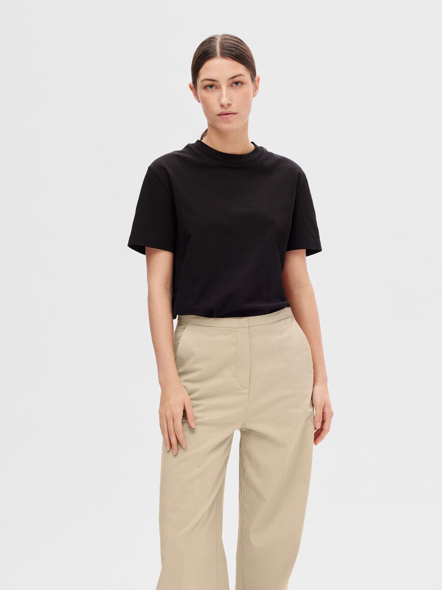 Selected CUELLO CISNE CAMISETA, Black, highres - 16092428_Black_003.jpg