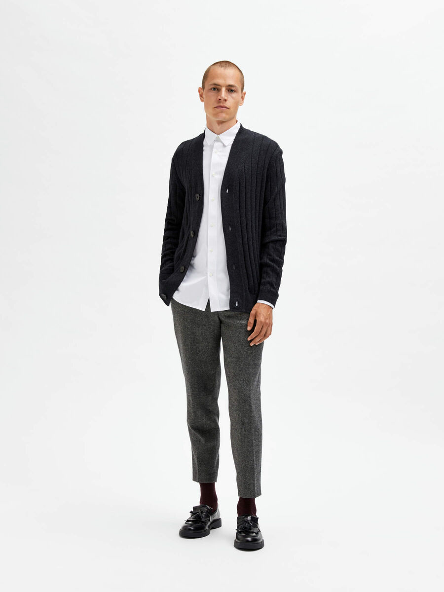 Selected LANGERMET CARDIGAN, Dark Grey Melange, highres - 16081913_DarkGreyMelange_005.jpg