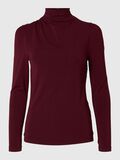 Selected DRAPED LONG SLEEVED TOP, Zinfandel, highres - 16095800_Zinfandel_001.jpg