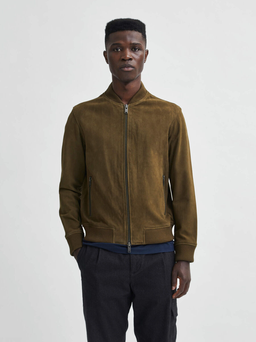 Selected SUEDE JACKET, Olive Night, highres - 16077542_OliveNight_003.jpg