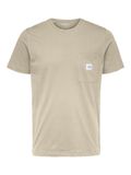 Selected LOMMELOGO T-SHIRT, Bleached Sand, highres - 16078843_BleachedSand_001.jpg