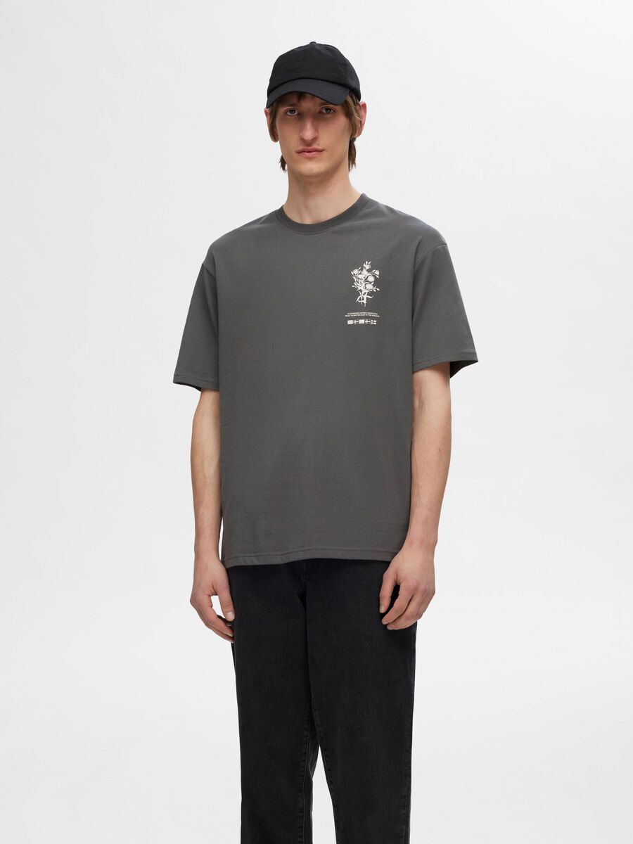 Selected PRINTED COTTON T-SHIRT, Asphalt, highres - 16094622_Asphalt_003.jpg
