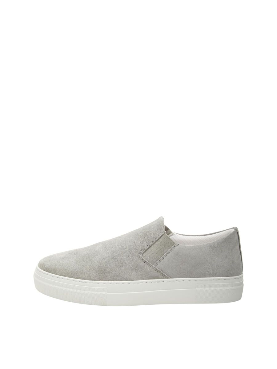 Selected SUEDE TRAINERS, Grey, highres - 16072983_Grey_001.jpg