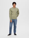 Selected MANCHES LONGUES SWEAT-SHIRT, Vetiver, highres - 16092573_Vetiver_005.jpg