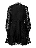 Selected FLORAL LACE MINI DRESS, Black, highres - 16092632_Black_001.jpg