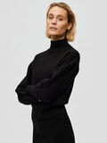 Selected BALLOON-SLEEVED KNITTED JUMPER, Black, highres - 16088314_Black_008.jpg