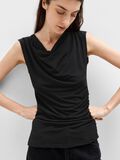 Selected RUCHED SLEEVELESS TOP, Black, highres - 16096618_Black_008.jpg