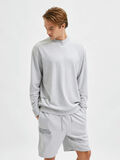 Selected SWEAT-SHIRTS RAS DE COU SWEAT-SHIRT, Grey Melange, highres - 16083414_GreyMelange_003.jpg