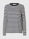 Selected STRIPED LONG-SLEEVED T-SHIRT, Black, highres - 16087915_Black_987683_001.jpg