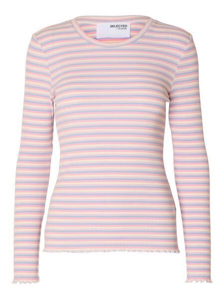 Selected STRIPED LONG-SLEEVED T-SHIRT, Sweet Lilac, highres - 16078946_SweetLilac_977639_001.jpg