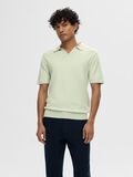 Selected KNITTED POLO SHIRT, Bok Choy, highres - 16088636_BokChoy_003.jpg