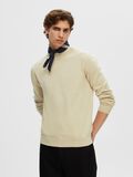 Selected LONG SLEEVED KNITTED PULLOVER, Oatmeal, highres - 16086643_Oatmeal_1051312_008.jpg