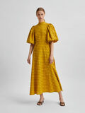 Selected LONG CHECK PUFF SLEEVE DRESS, Arrowwood, highres - 16079600_Arrowwood_851826_003.jpg