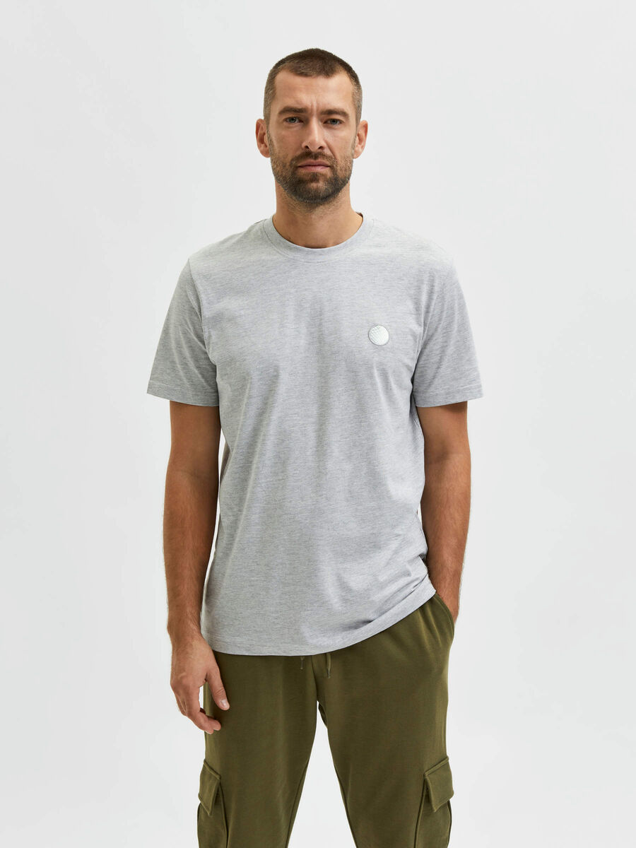 Selected BRODYRPRYDD T-SHIRT, Grey Melange, highres - 16082833_GreyMelange_003.jpg