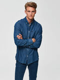 Selected SLHCOLLECT REGULAR FIT OXFORD - OVERHEMD, Medium Blue Denim, highres - 16040493_MediumBlueDenim_003.jpg