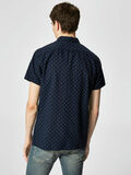 Selected SLIM FIT OVERHEMD MET KORTE MOUWEN, Dark Sapphire, highres - 16060806_DarkSapphire_603053_004.jpg