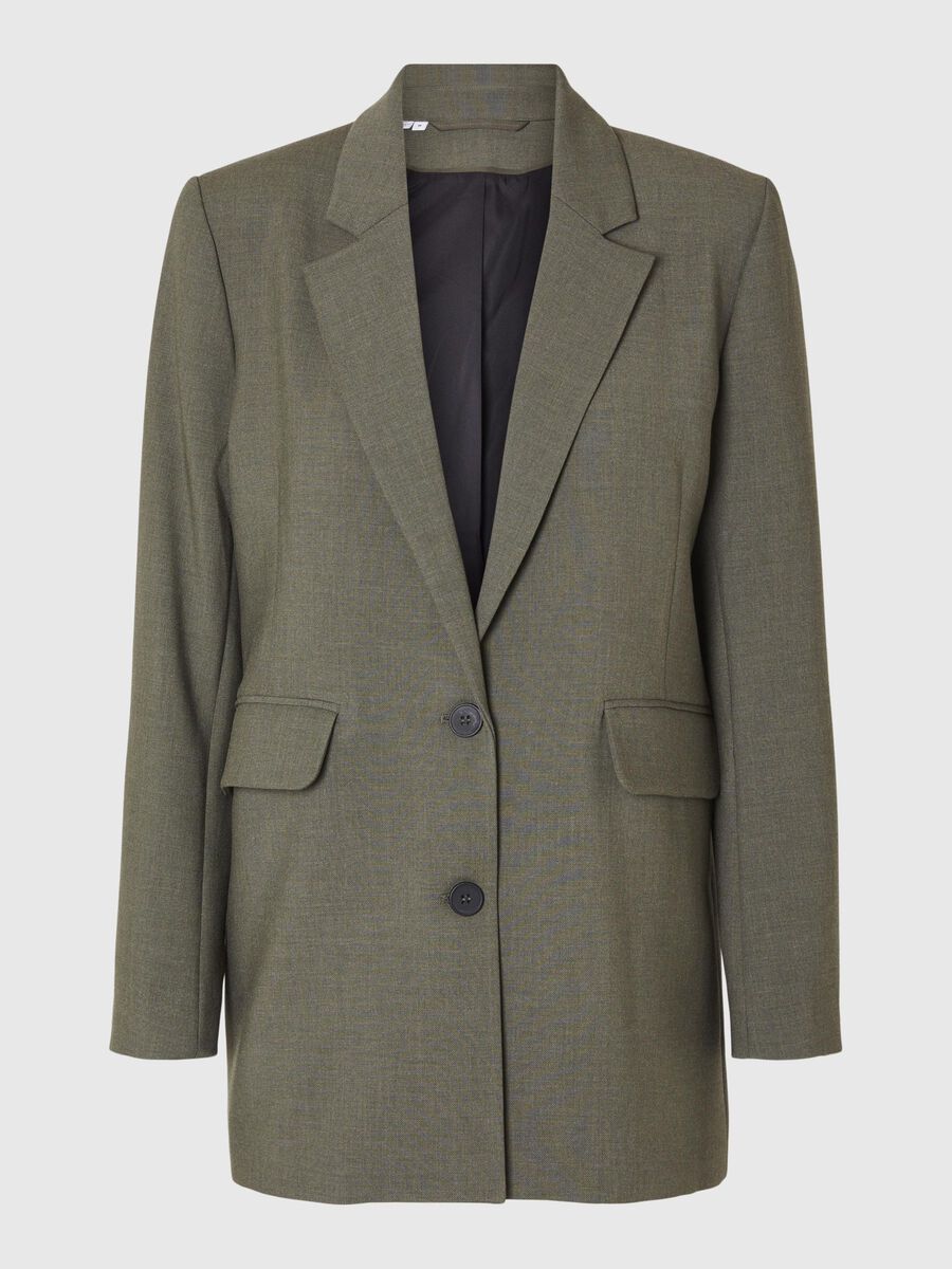 Coat Manteau Jules Sessun RELAXED FIT BLAZER Brown