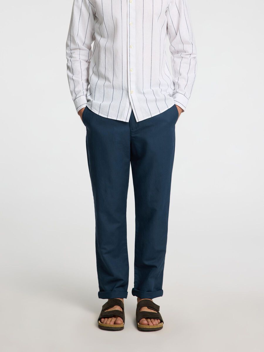 Selected 196 STRAIGHT-FIT LINNENMIX BROEK, Stratified Sea, highres - 16096754_StratifiedSea_003.jpg