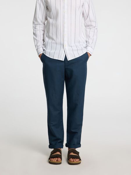 Selected 196 STRAIGHT FIT LINEN BLEND TROUSERS, Stratified Sea, highres - 16096754_StratifiedSea_003.jpg