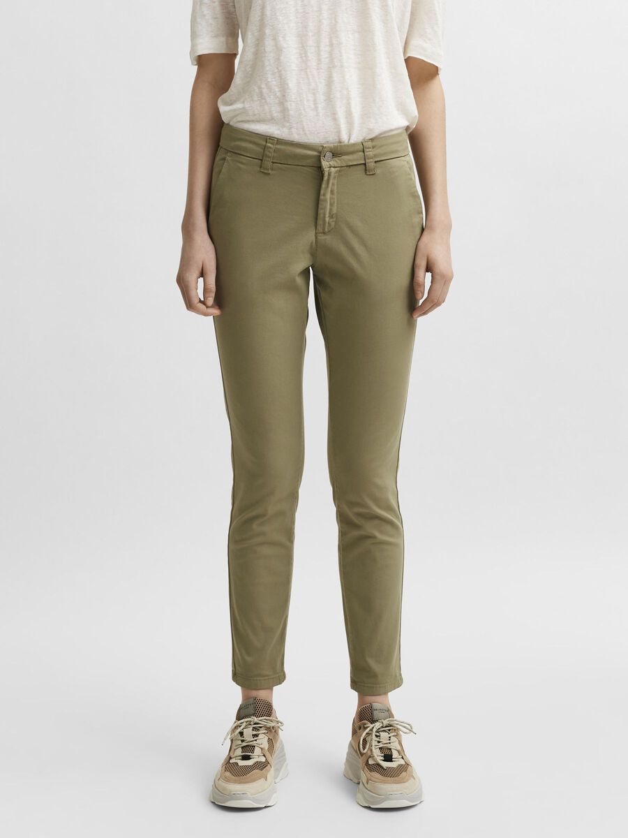Selected TAPERED FIT KOMFORT STRÆK BUKSER, Aloe, highres - 16079570_Aloe_003.jpg