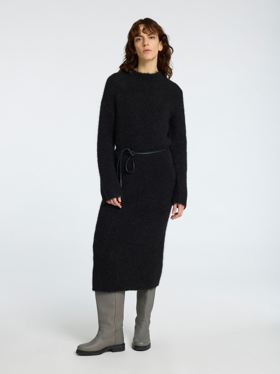 Selected WOLLGEMISCH MAXIKLEID, Black, highres - 16095597_Black_003.jpg