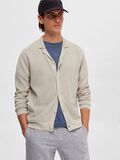 Selected TEXTURED KNITTED CARDIGAN, Oatmeal, highres - 16089371_Oatmeal_008.jpg