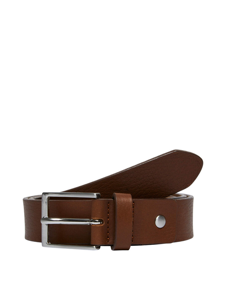 Selected LEATHER BELT, Cognac, highres - 16086587_Cognac_001.jpg