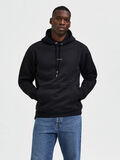 Selected LÅNGA ÄRMAR HOODIE, Black, highres - 16085886_Black_003.jpg