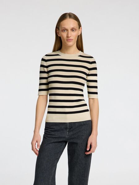 Selected VISCOSE BLEND KNITTED TOP, Birch, highres - 16095486_Birch_1140399_003.jpg