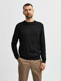 Selected LONG-SLEEVED JUMPER, Black, highres - 16079772_Black_003.jpg