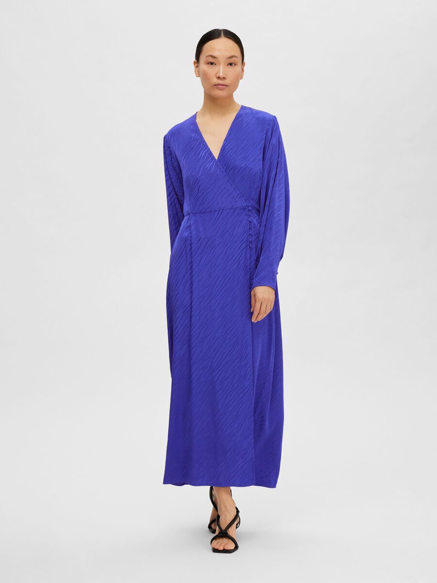 Selected SATIN WRAP DRESS, Royal Blue, highres - 16089006_RoyalBlue_003.jpg