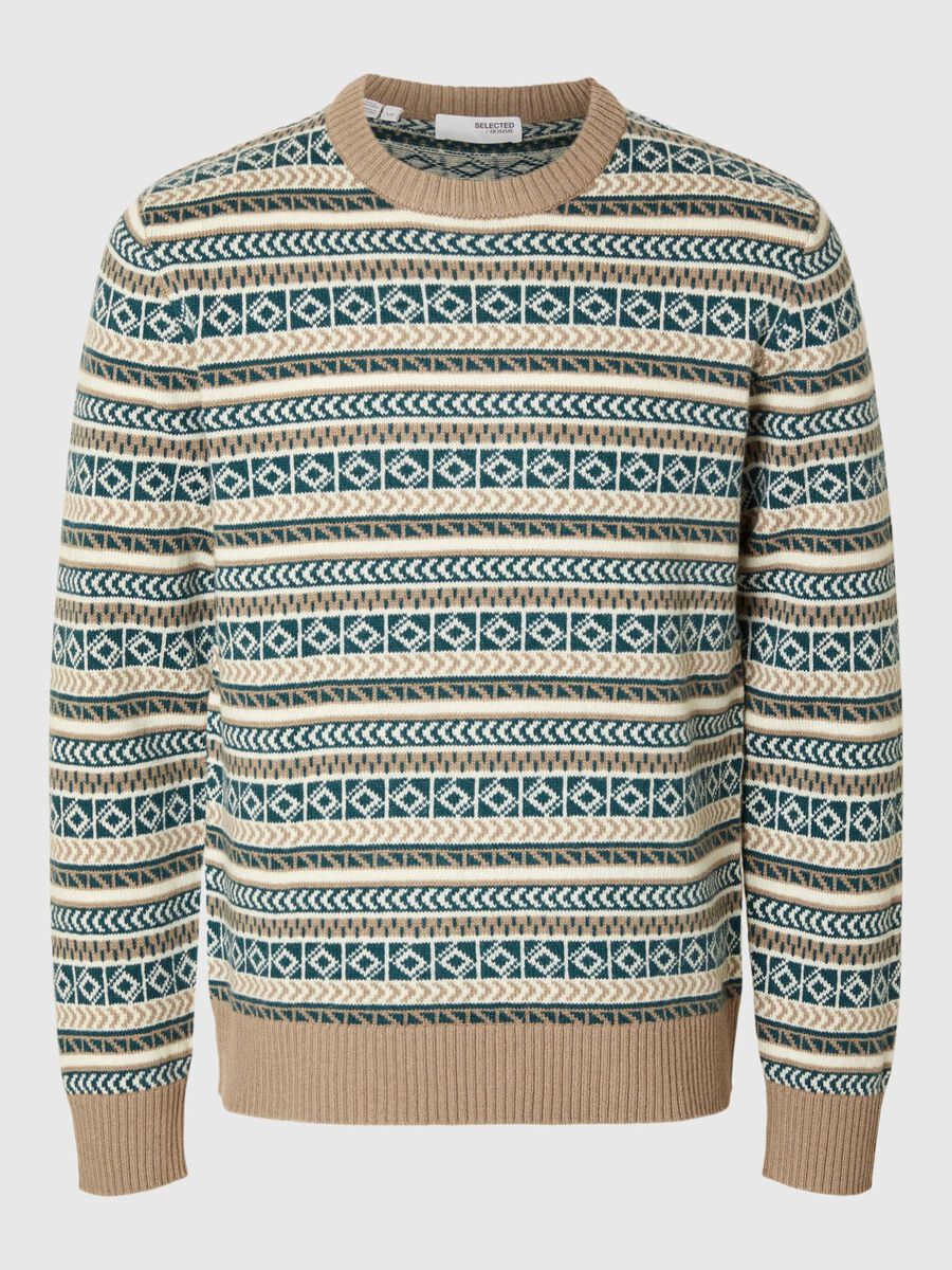 Selected WOOL BLEND JUMPER, Sepia Tint, highres - 16094646_SepiaTint_1121532_001.jpg