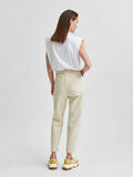 Selected ÉPAULETTE AVEC FAUX COL TOP, Bright White, highres - 16077138_BrightWhite_004.jpg