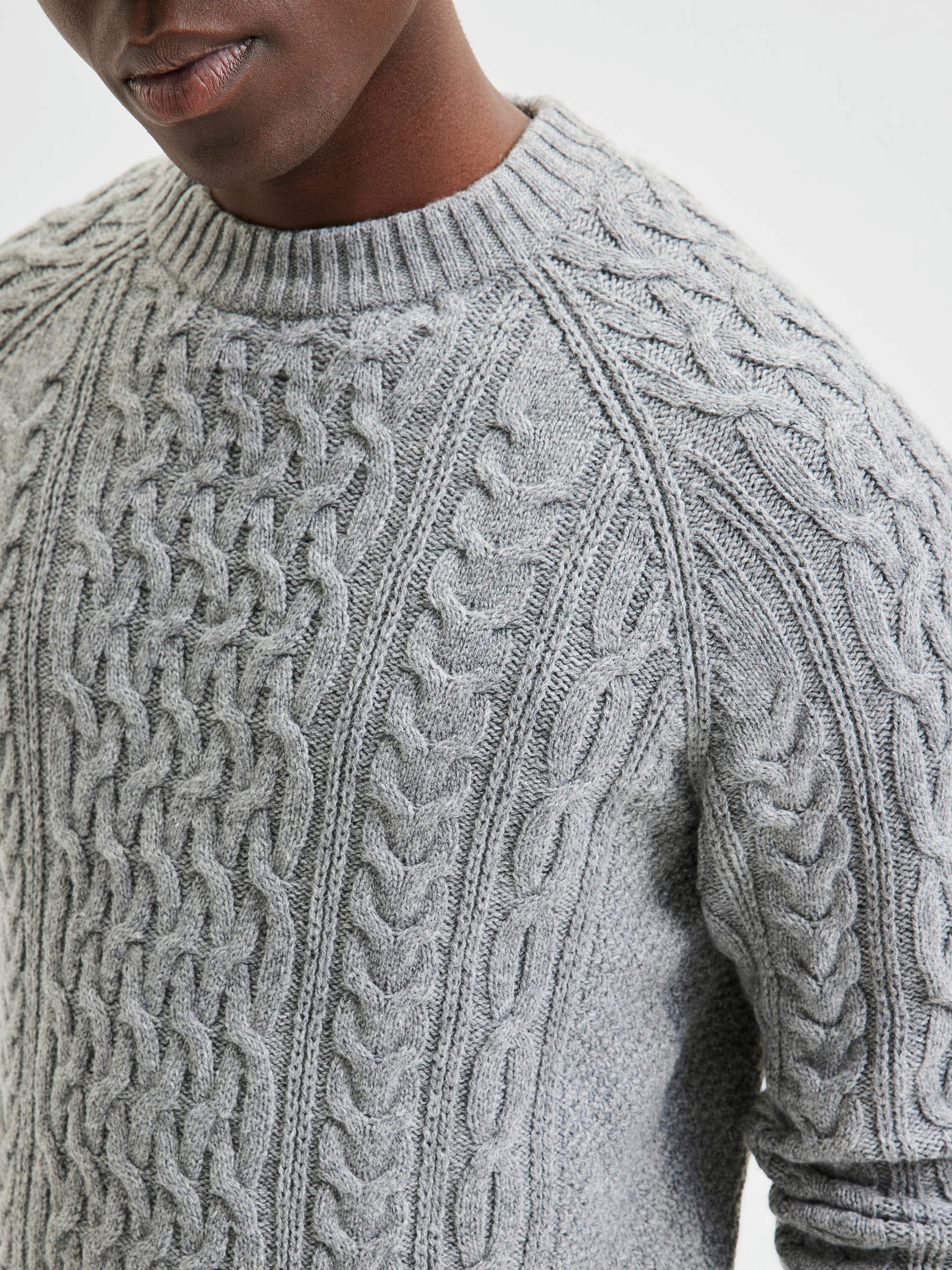 Cable knit jumper | Selected