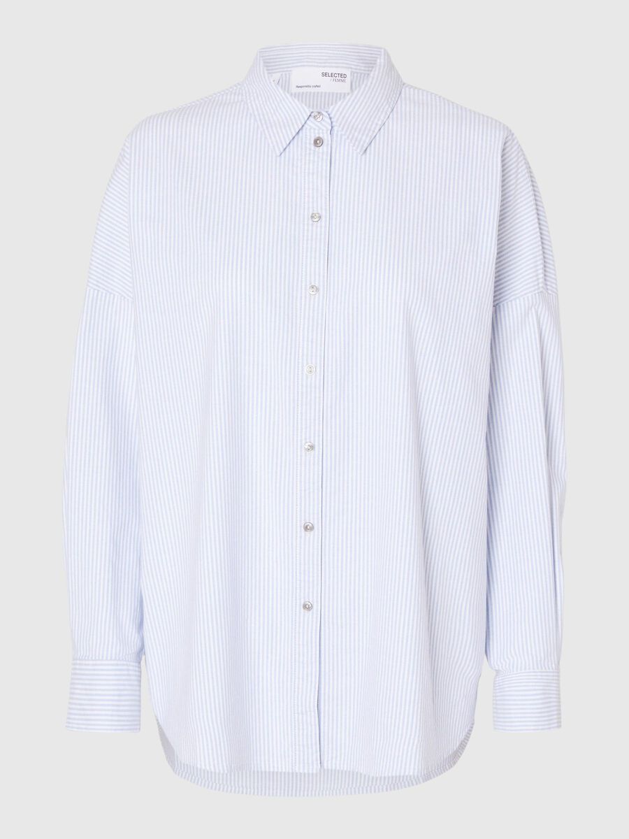 Selected OVERSIZED COTTON  SHIRT, Bright White, highres - 16094304_BrightWhite_1115389_001.jpg