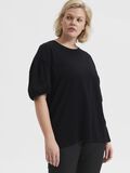 Selected CURVE PUFF SLEEVED TOP, Black, highres - 16083130_Black_008.jpg