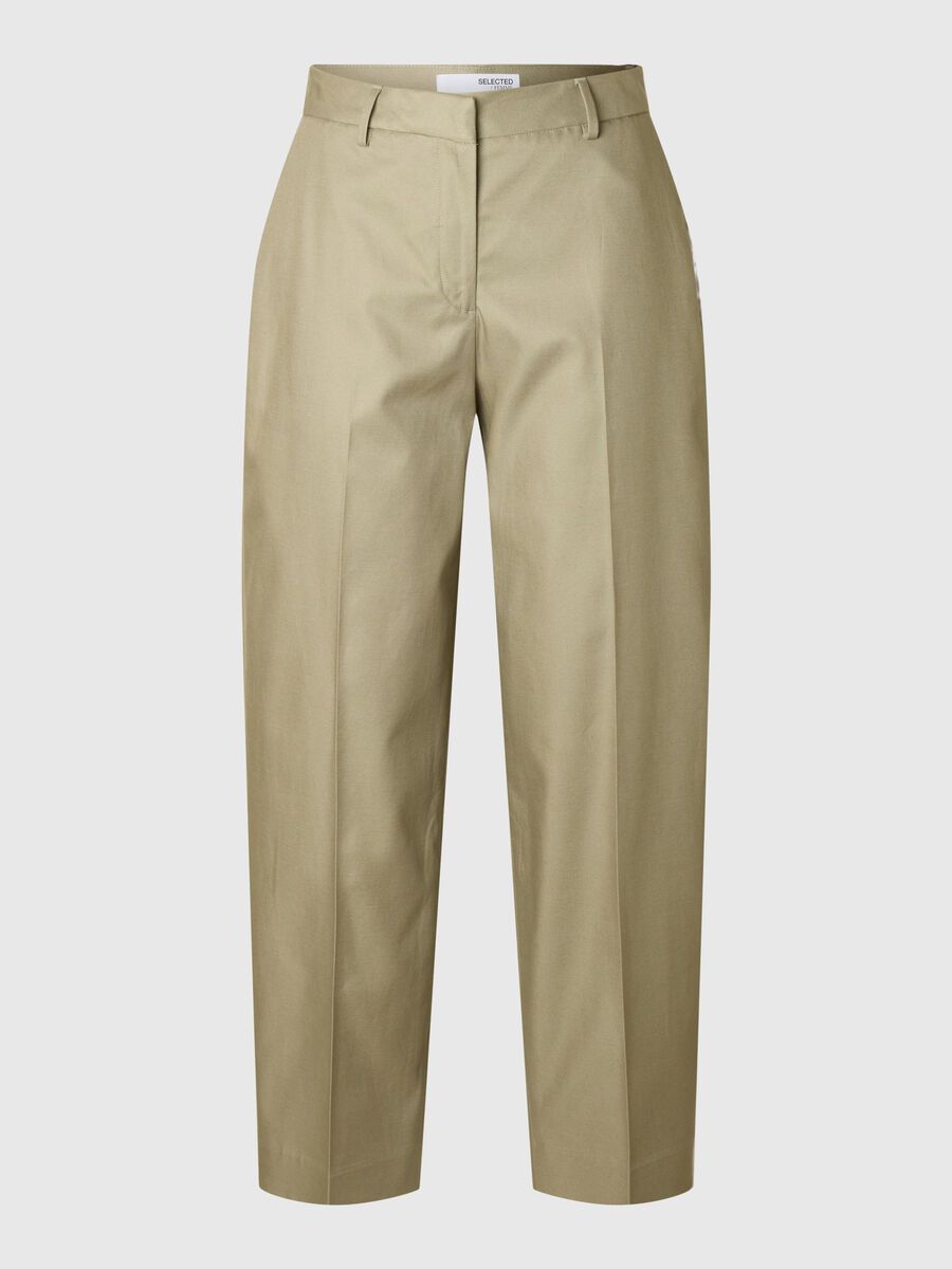 Selected MID-WAIST BARREL FIT BROEK, Vetiver, highres - 16096976_Vetiver_001.jpg