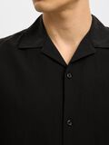 Selected LEINENMIX KURZARMHEMD, Black, highres - 16092978_Black_006.jpg