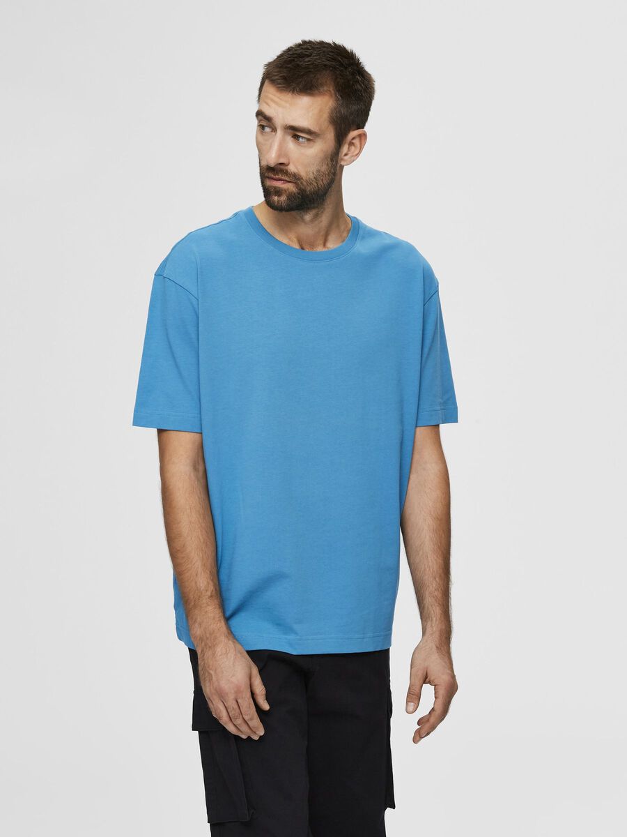 Selected RELAXED T-SHIRT, Bluejay, highres - 16077361_Bluejay_003.jpg